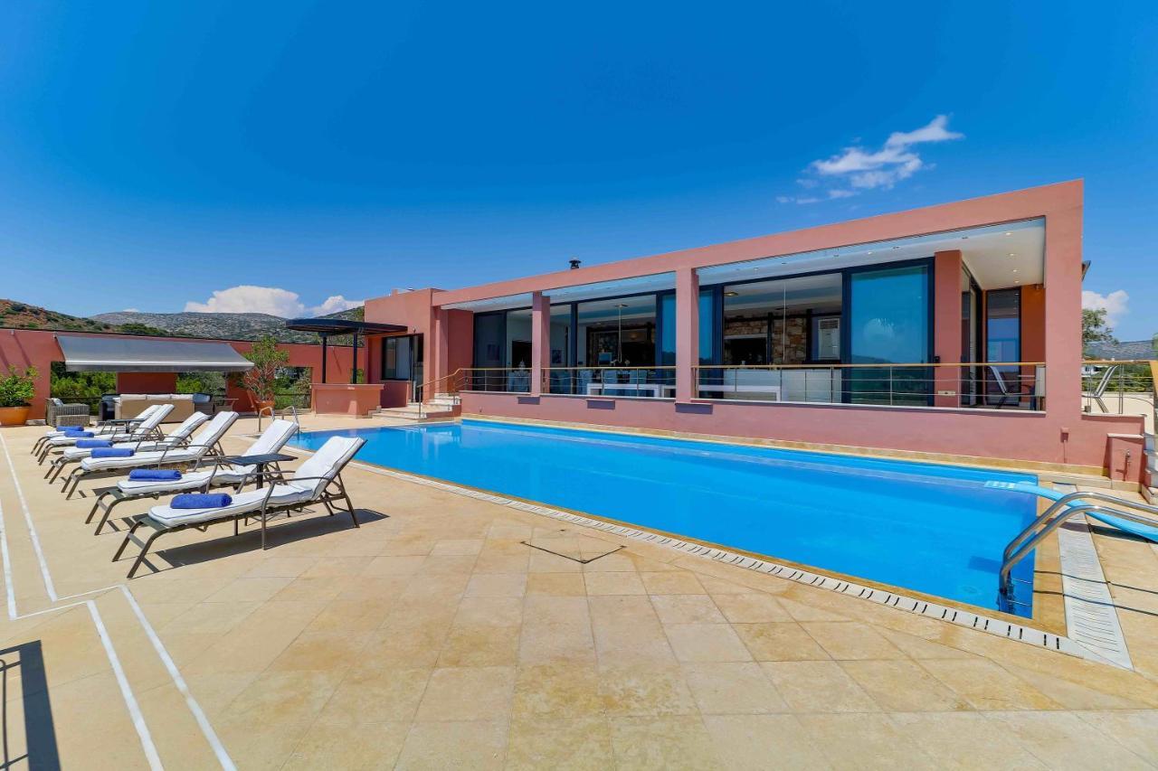 Black Diamond Beachfront Pool Villa Pasithea In Sounio, Athens Sounion Eksteriør billede