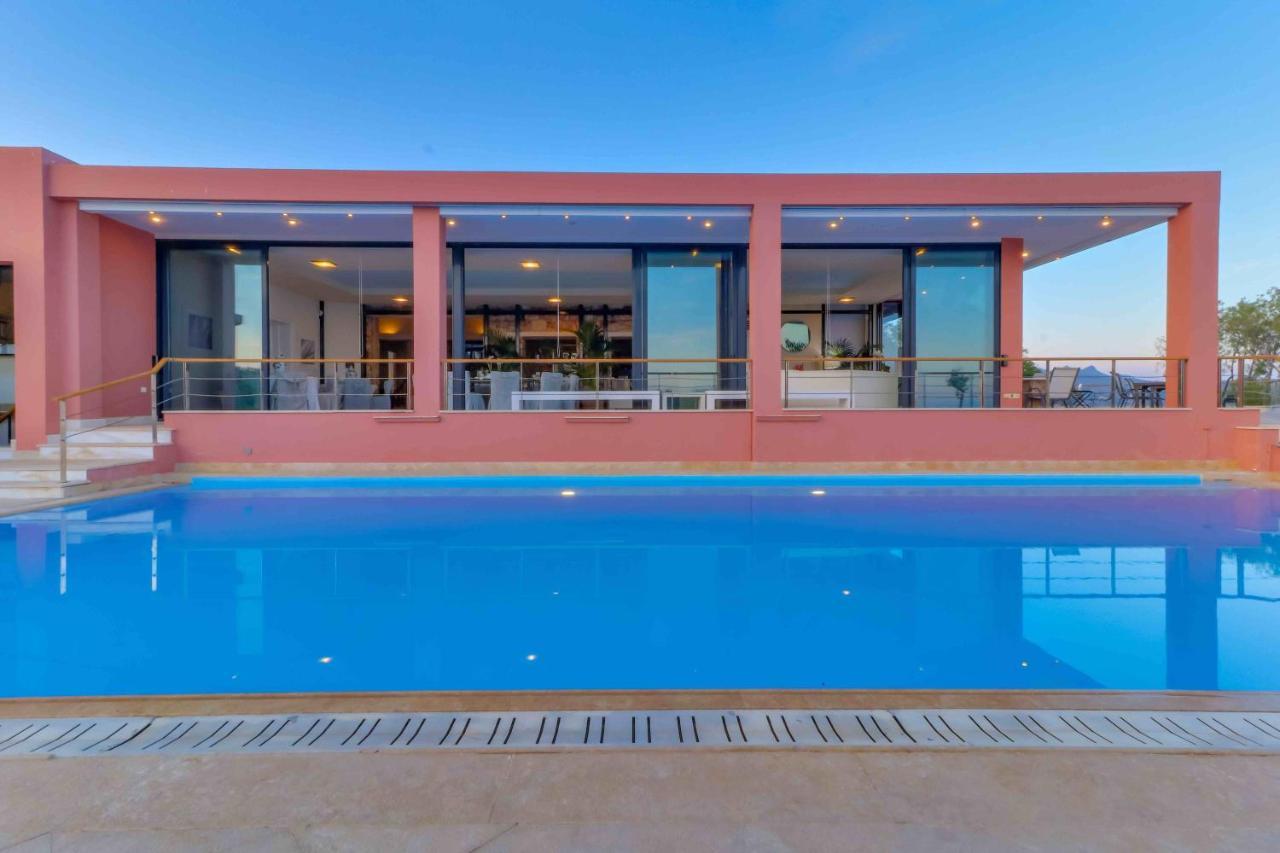 Black Diamond Beachfront Pool Villa Pasithea In Sounio, Athens Sounion Eksteriør billede