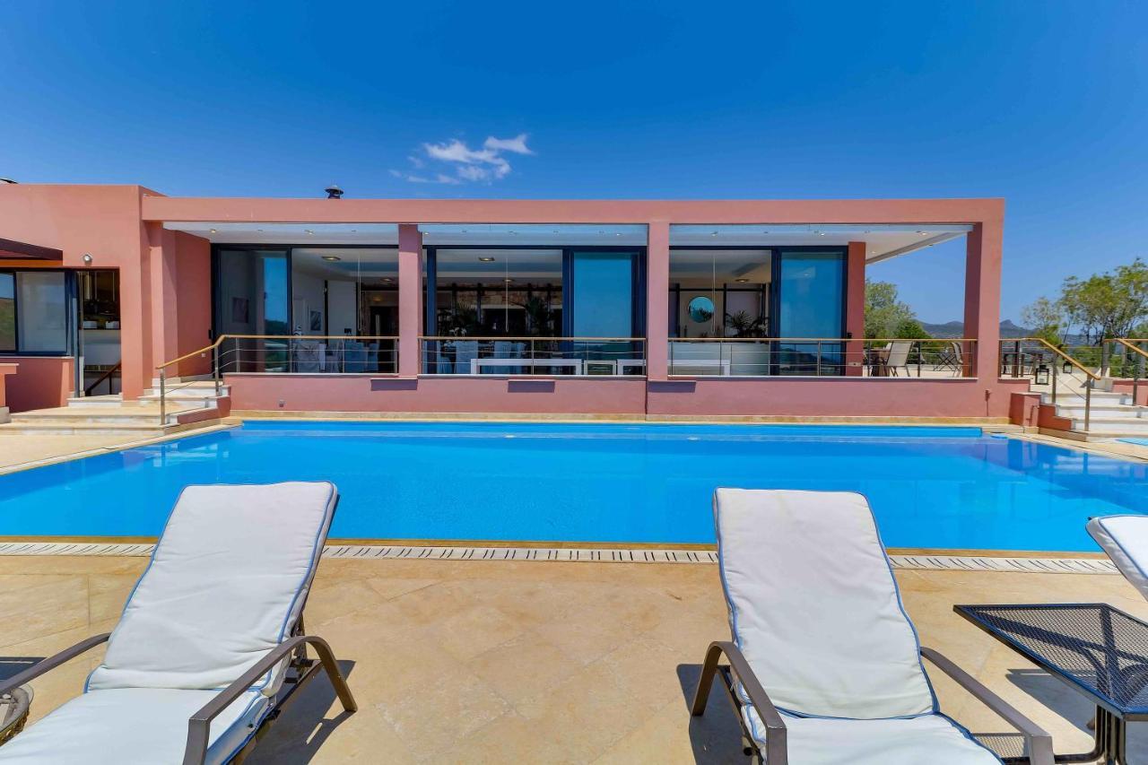 Black Diamond Beachfront Pool Villa Pasithea In Sounio, Athens Sounion Eksteriør billede