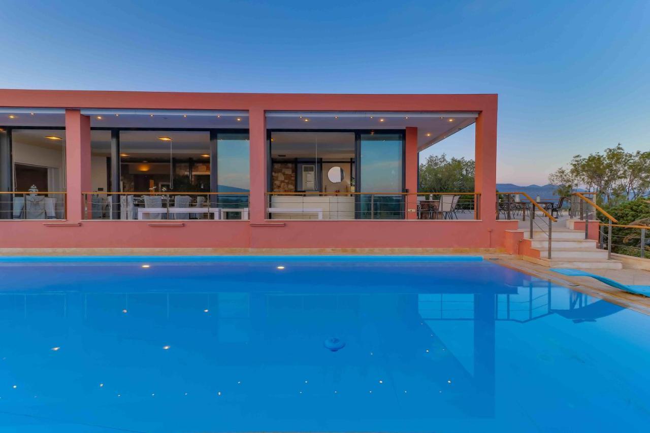 Black Diamond Beachfront Pool Villa Pasithea In Sounio, Athens Sounion Eksteriør billede