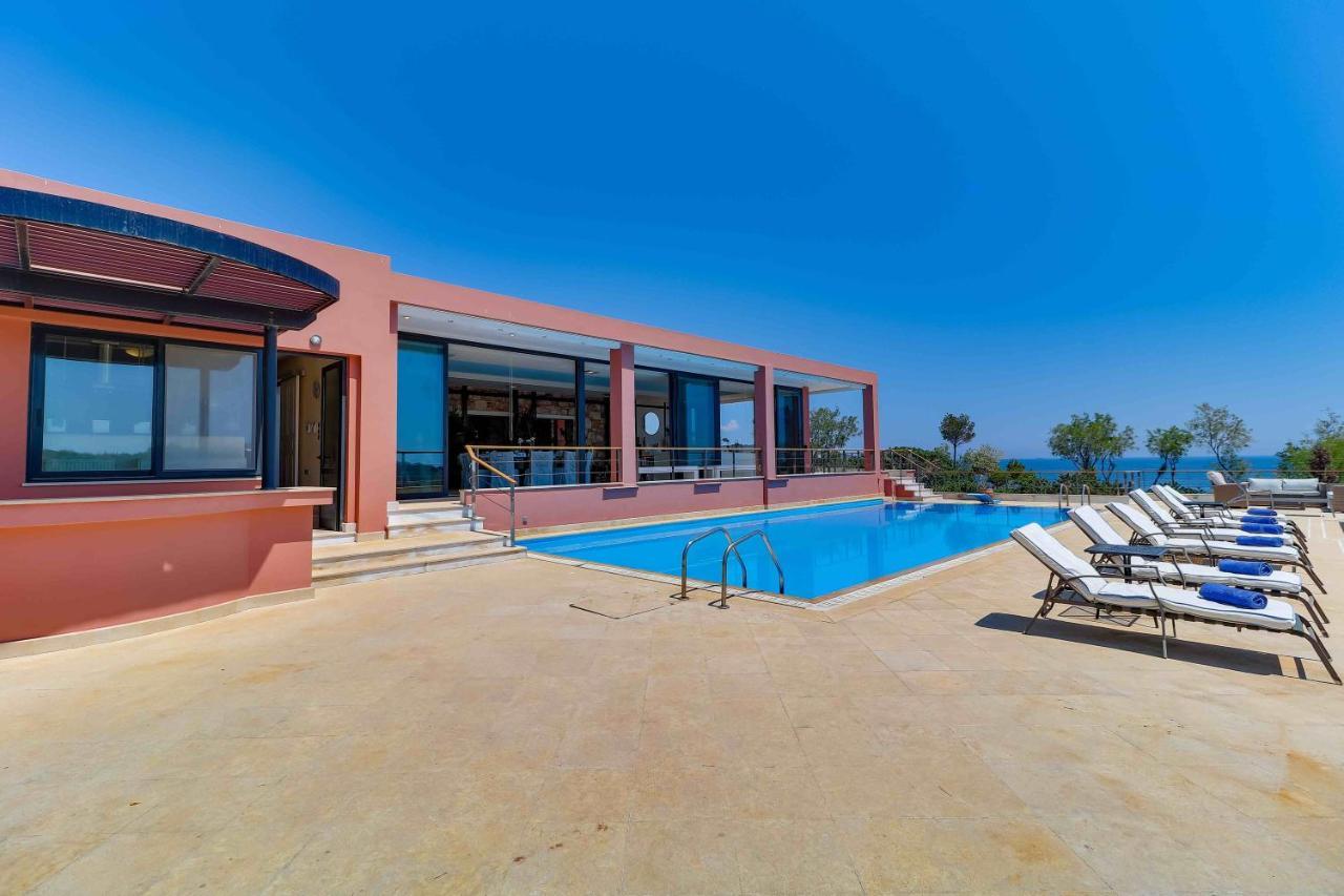 Black Diamond Beachfront Pool Villa Pasithea In Sounio, Athens Sounion Eksteriør billede